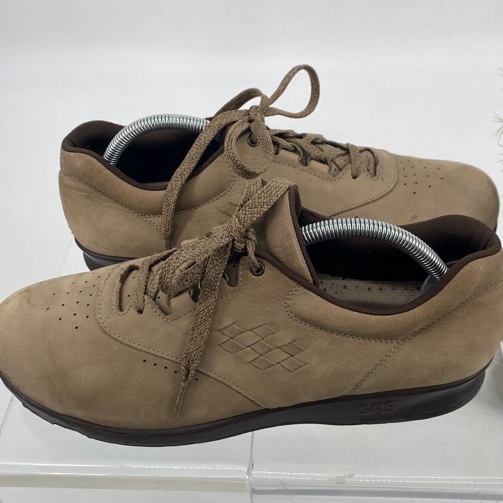SAS Tripad Comfort Women's‎ Free Time Suede Nubuck Oxford Shoes Tan Size 10N